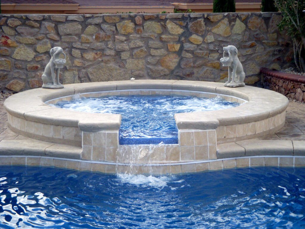 Latham Mystic Inground Pool with Spillover Spas